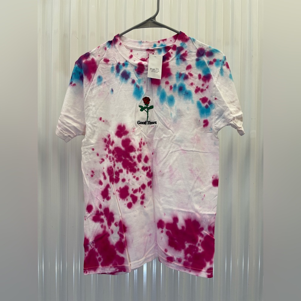 Rue21 Men’s Tie-Dye T-Shirt - Pink and Blue